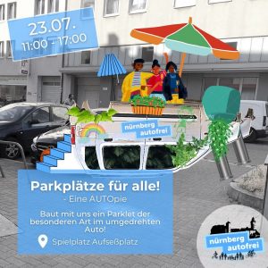 Read more about the article Bastler gesucht, baut mit uns ein Parklet der besonderen Art am Aufseßplatz!